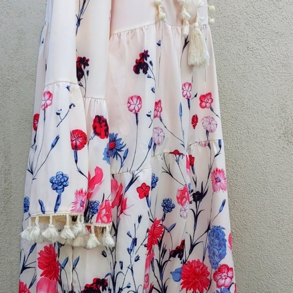 Women's Soft and Flowing Floral High Waist Lounge Dress, XXL - Picture 10 of 16